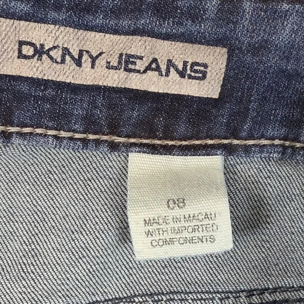 DKNY Jeans Soho Skinny Womens Size 8 Blue Medium Wash Mid-Rise Stretch Denim_10